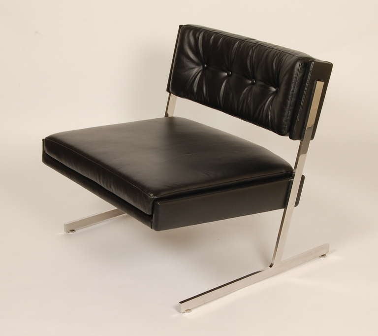 Leather Harvey Probber Lounge Chair