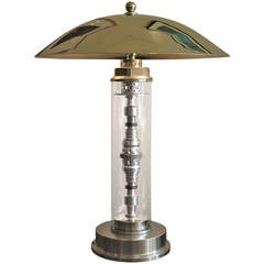 Vintage Machine Age Jet Lamp