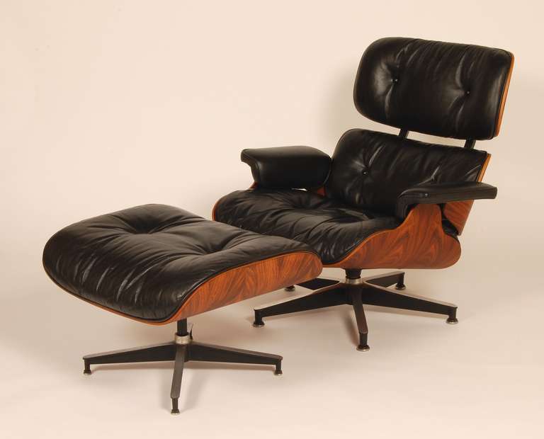 Mid-Century Modern Eames 670 / 671 Lounge Chair and Ottoman