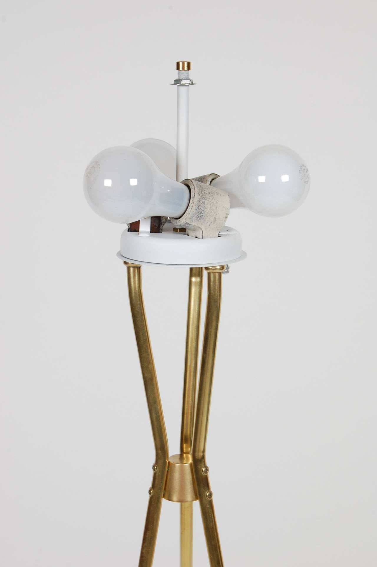 American Lightolier Tripod Floor Lamp by Gerald Thurston