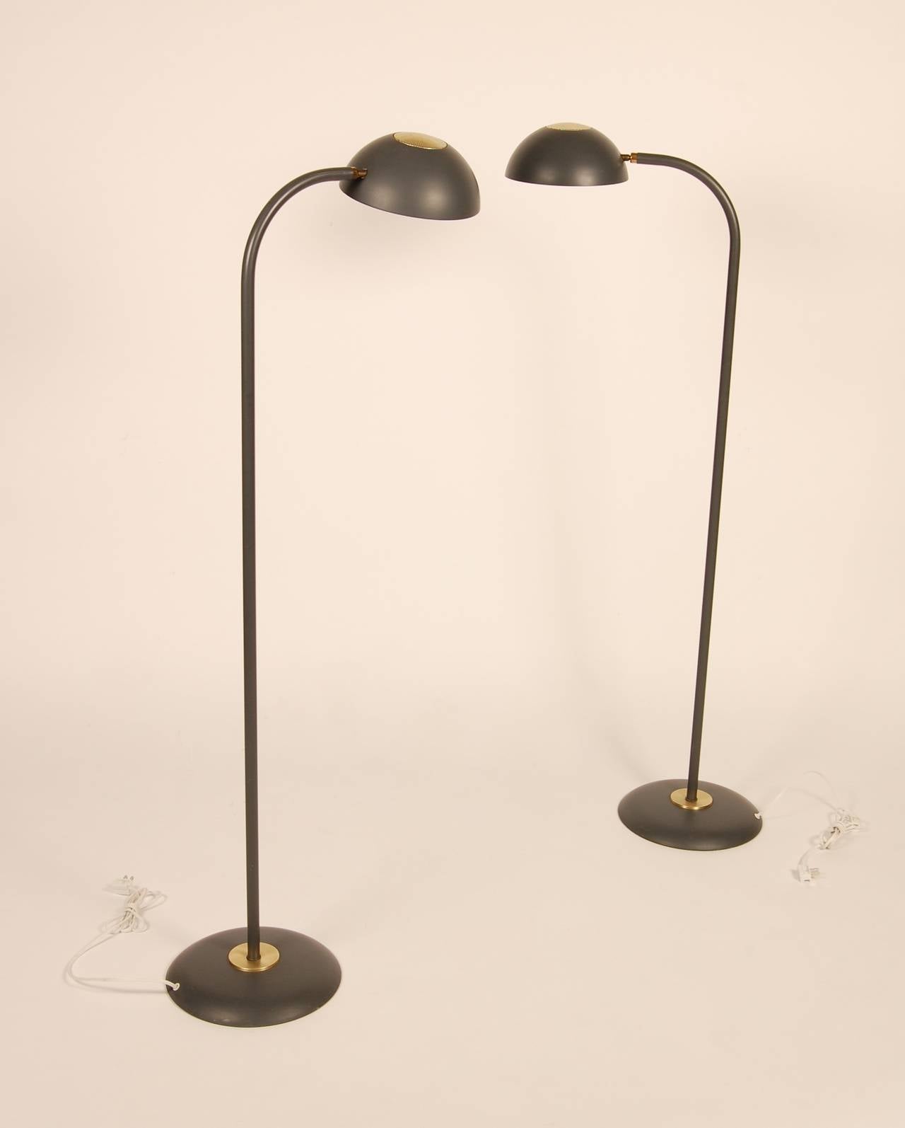 Mid-Century Modern Lightolier Floor Lamps