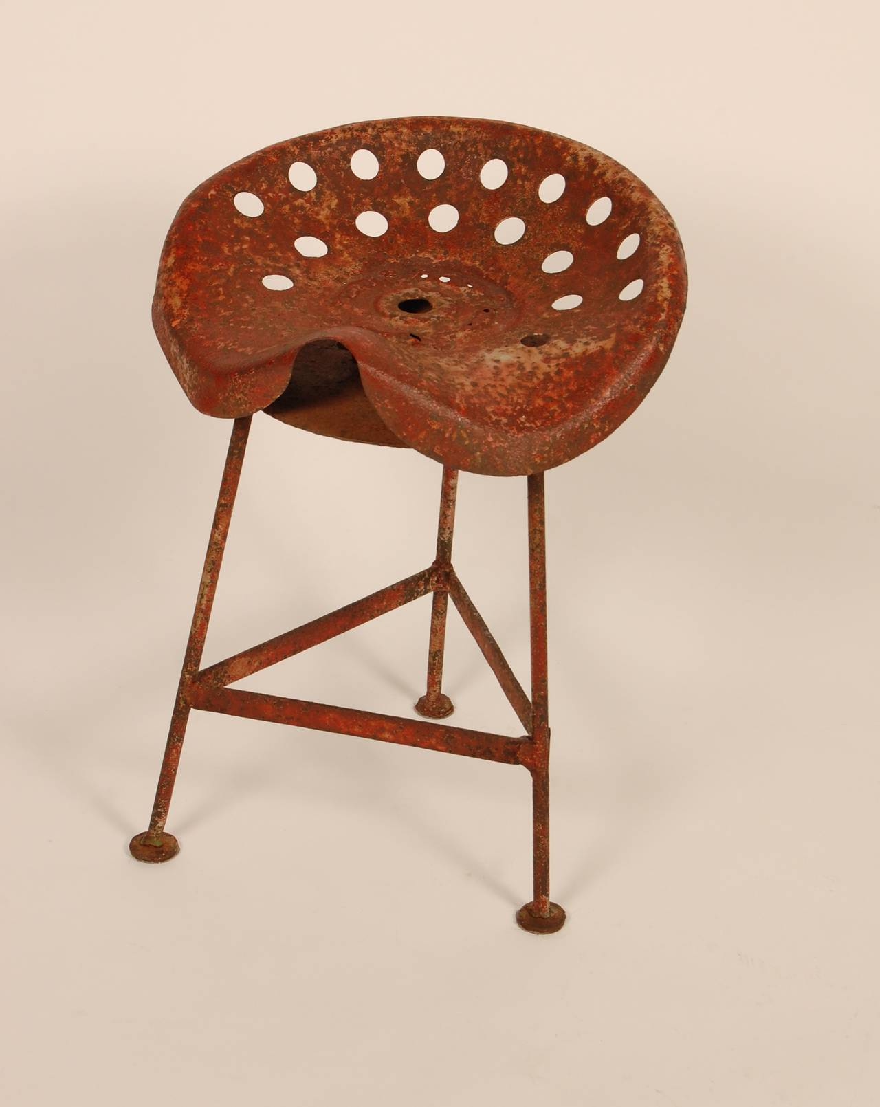 Industrial Rustic Tractor Seat Stool