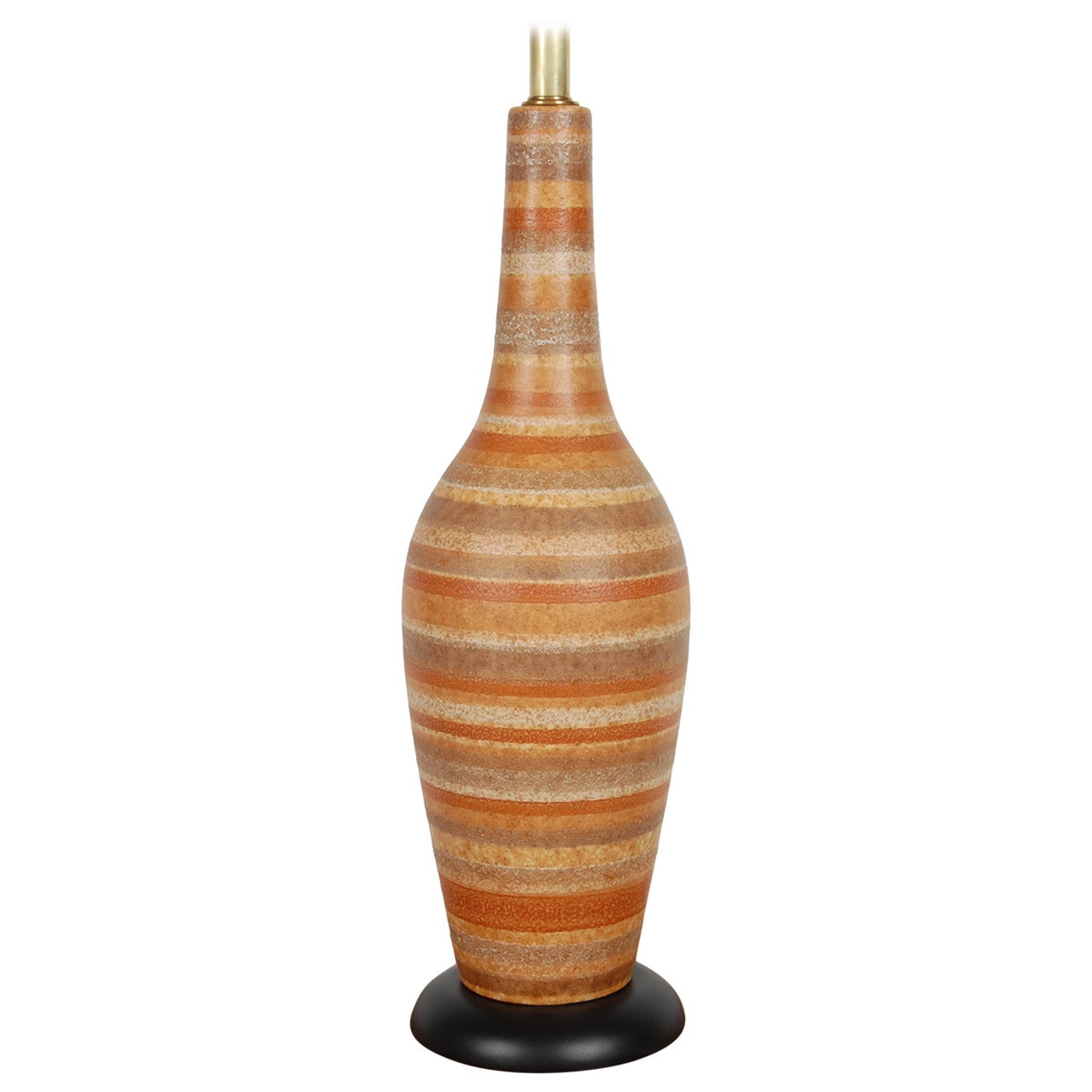 Striped Ceramic Volcanic Glaze Lamp