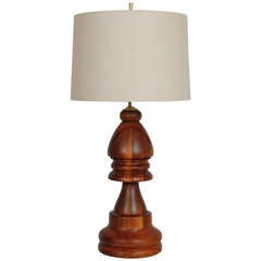 Large Bishop Chess Piece Table Lamp