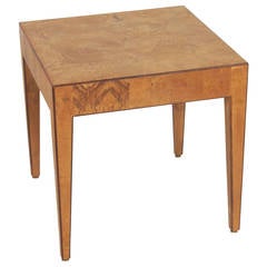 Italian Burl and Rosewood Side Table