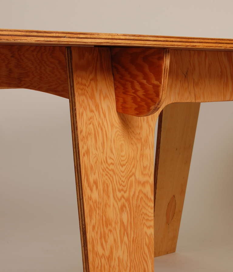 Constructivist Plywood Table In Good Condition In San Francisco, CA