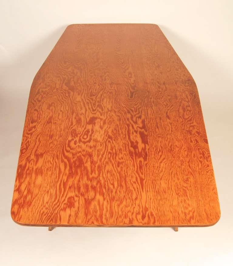 Mid-20th Century Constructivist Plywood Table