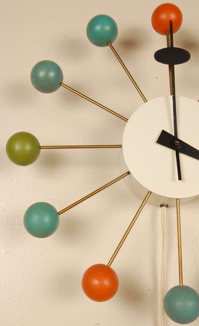 Wood George Nelson Ball Clock