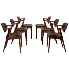 Kai Kristiansen Rosewood Z Dining Chairs