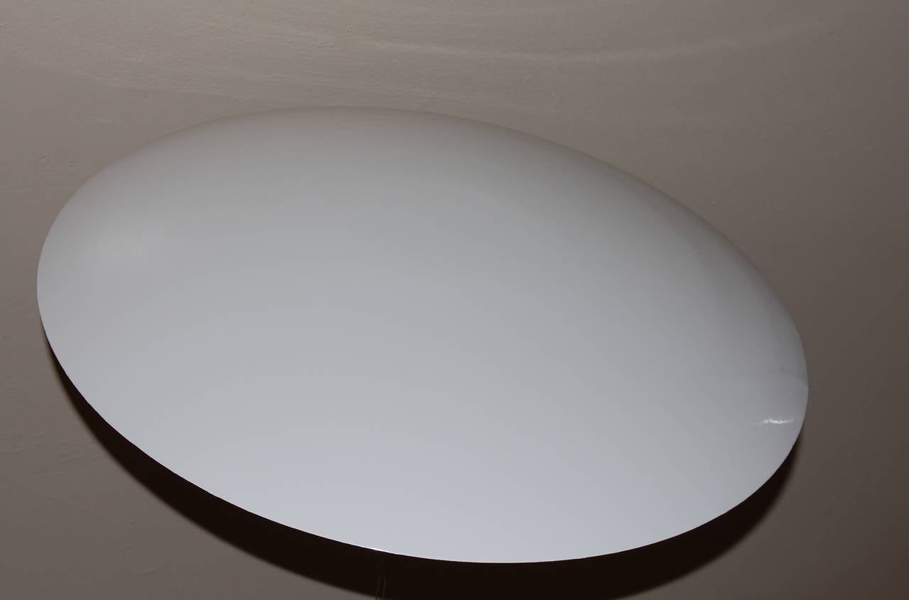 Painted Saucer Ceiling Lamp by Gross Wood Bay Area Designer 1950s