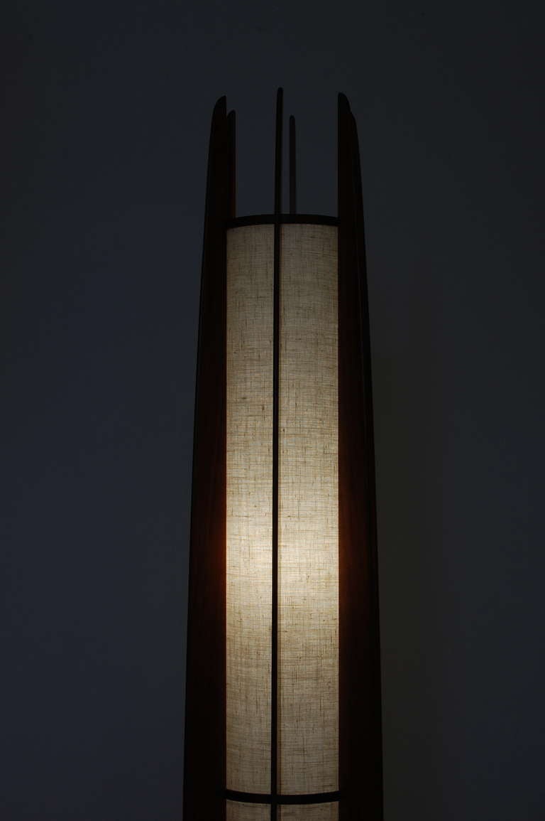 Walnut Studio Floor Lamp by Mel Keller
