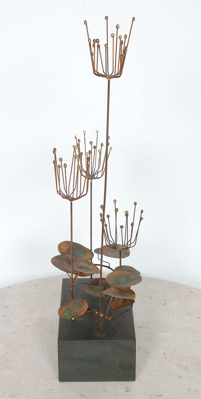 Brass Jere Botanical Abstract Sculpture