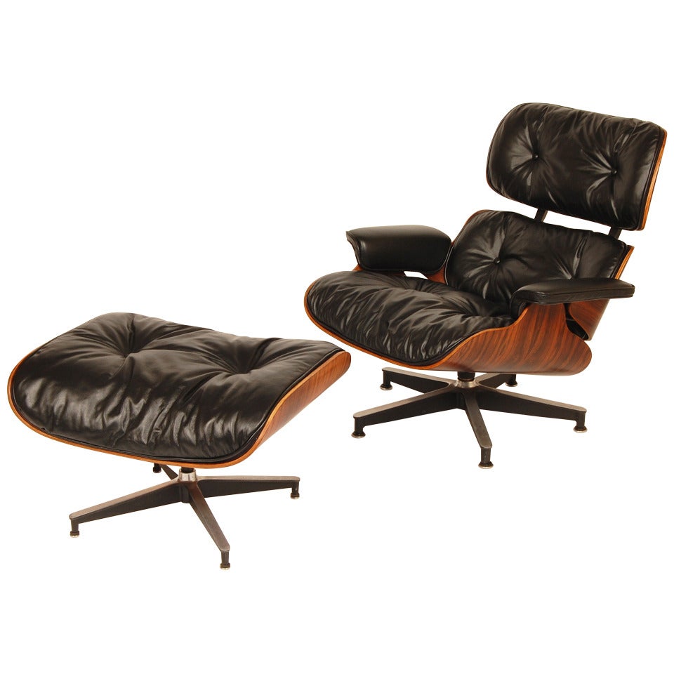 1960s Eames Lounge & Ottoman