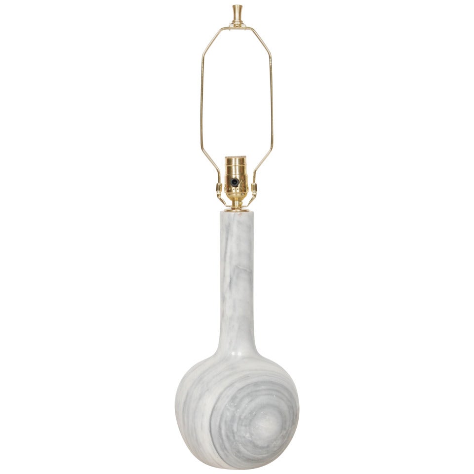 Modernist Italian Marble Lamp