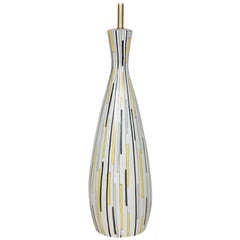 Tall Ceramic Modernist Italian Lamp