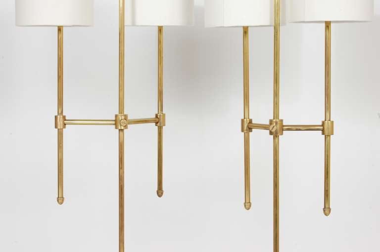 Italian Brass and Marble Table Lamps 2