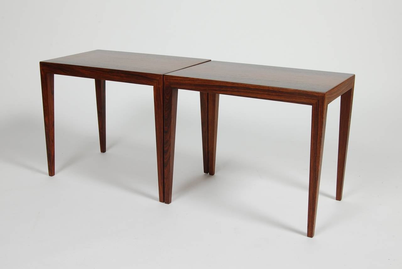 Danish Severin Hansen Rosewood Side Tables