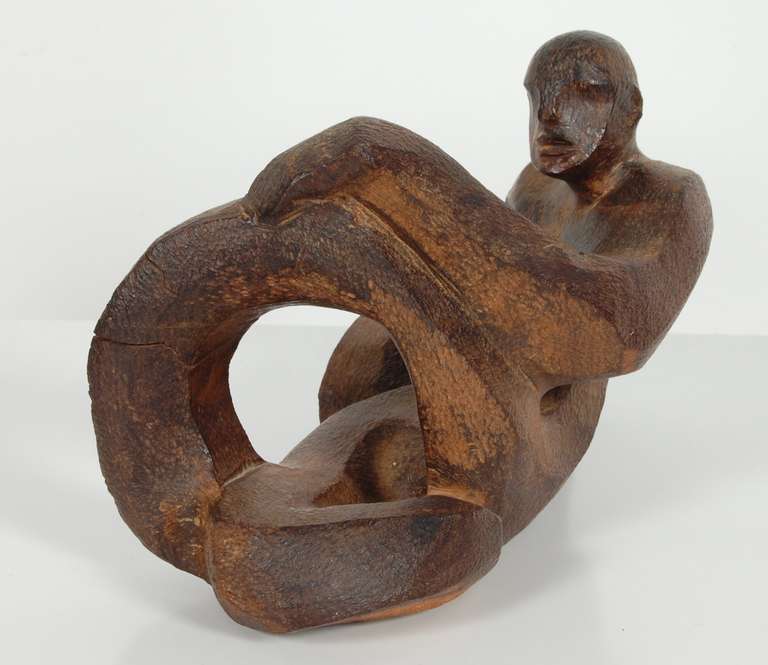 Mid-Century Modern Abstract Male Figurative Sculpture