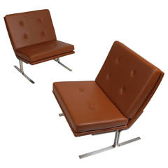 Vintage Pair of Poul Nørreklit Lounge Chairs Circa 1960s