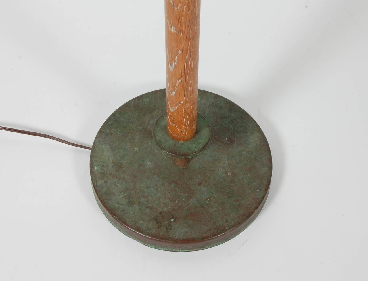Oiled Early and Rare Walter Von Nessen Floor Lamp