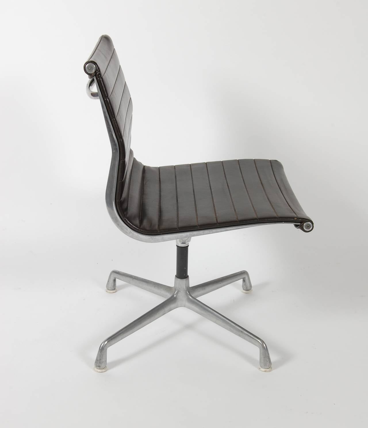 Polished Eames Aluminum Group Chair Circa 1960s