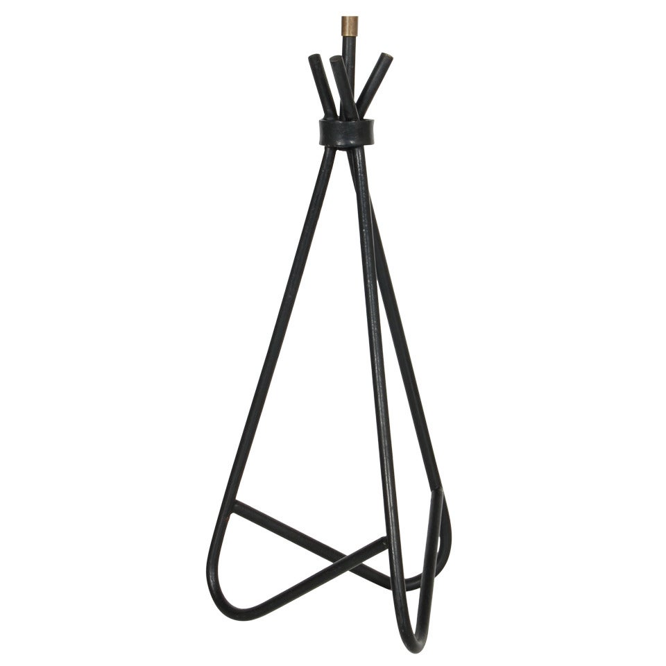 Iron Modernist Triangle Lamp