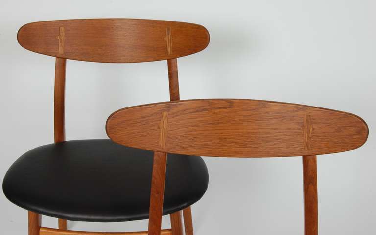Six Hans Wegner CH-30 Dining Chairs  In Excellent Condition In San Francisco, CA