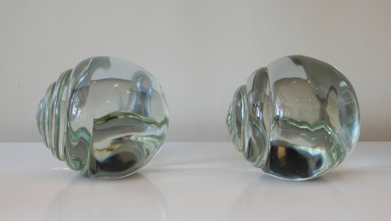 Mid-Century Modern Large Murano Glass Snails
