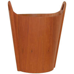 P.S. Heggen Teak Wastepaper Basket