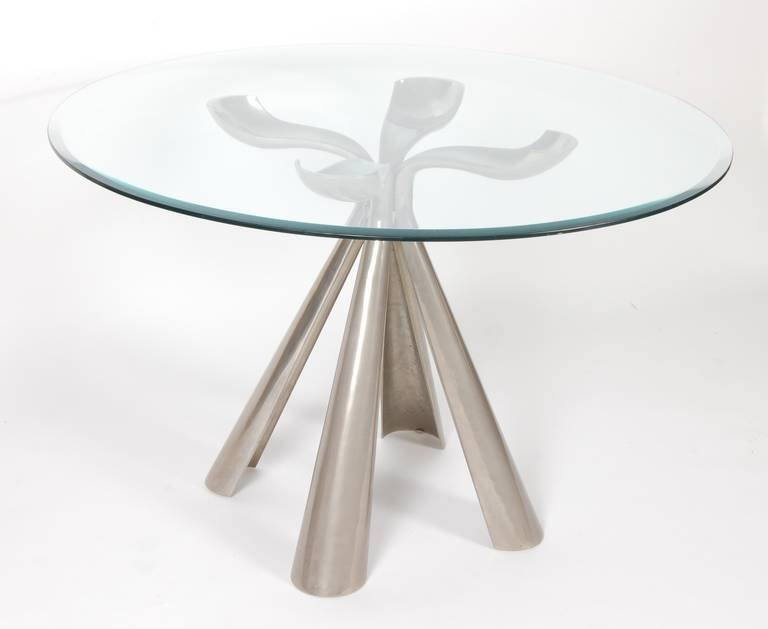 Aluminum Vittorio Introini Dining Table