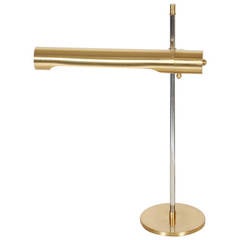 1970
s Modernist Brass Table Lamp