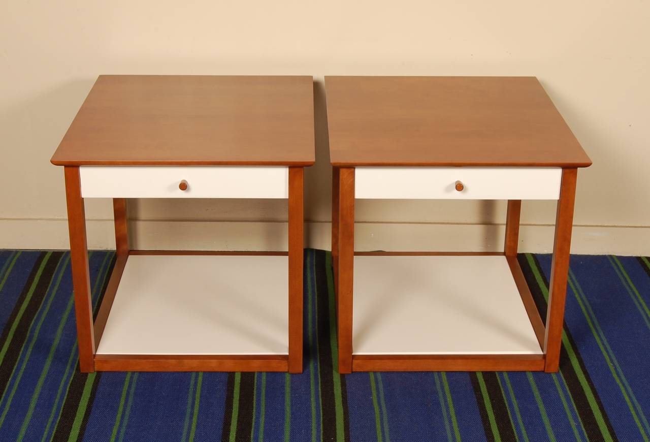 Lacquered Milo Baughman for Murray Side Tables For Sale