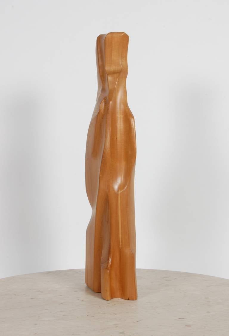 American Janklow Modern Abstract Wood Sculpture