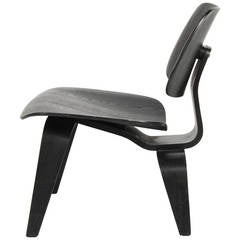 Black Eames Plywood Lounge Chair LCW