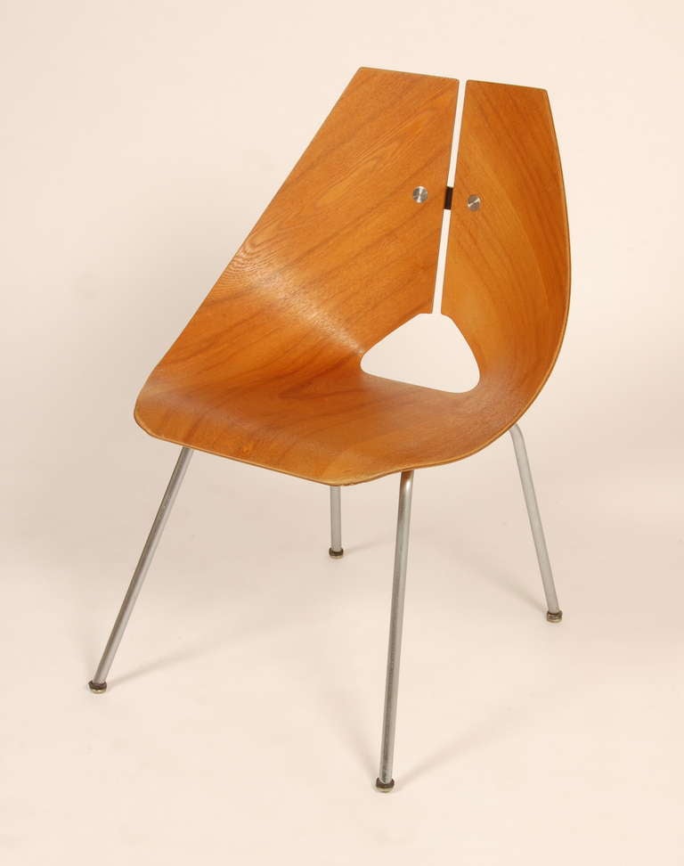 Mid-20th Century Ray Komai Plywood Chair
