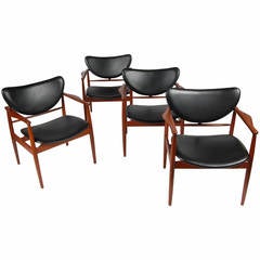 Four Finn Juhl Arm Chairs
