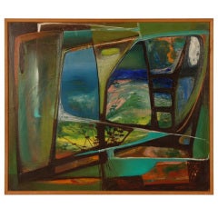 Vintage Dorr Bothwell Abstract Painting (1911-2000)