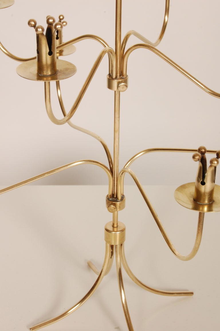 Swedish Brass Candelabra at 1stdibs