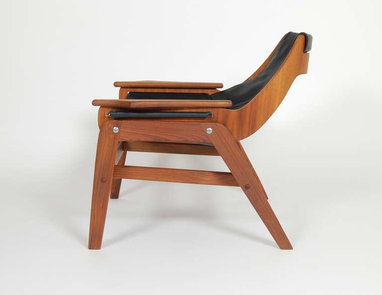 Leather Jerry Johnson Sling Chair