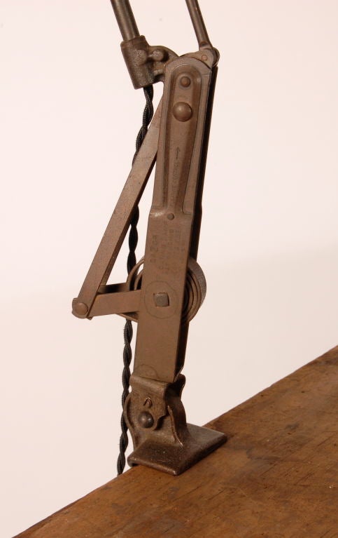 vintage drafting table lamp