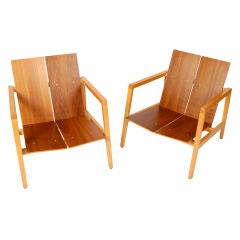 Rare Lewis Butler Lounge Chairs Knoll