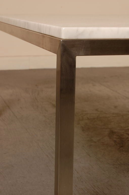 American Large Square Marble Coffee Table