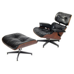 Early Production Eames Lounge and Ottoman