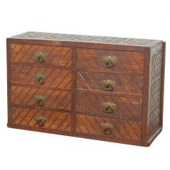 Early American Table Top Box with Drawers