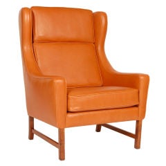 Danish Rosewood Wingback Chair