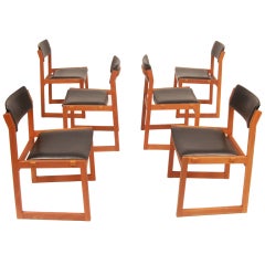 6 KS Danish Dining Chairs