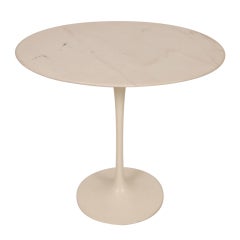 Oval Marble Saarinen Side Table
