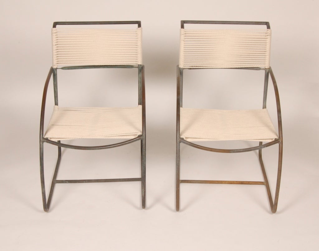Bronze & Cord Kip Stewart Patio Chairs 1