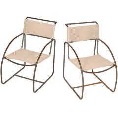 Bronze & Cord Kip Stewart Patio Chairs