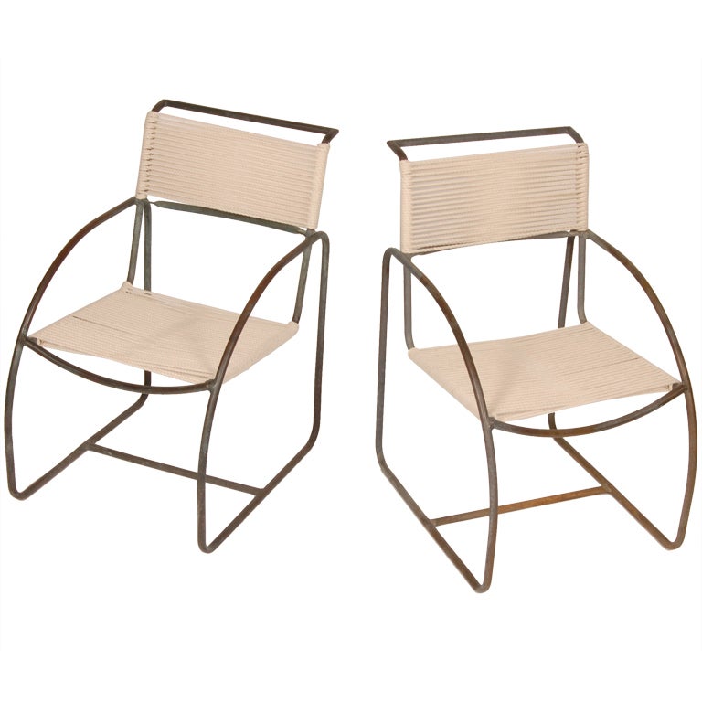 Bronze & Cord Kip Stewart Patio Chairs